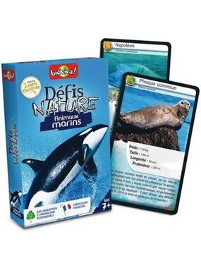 Bioviva Défis Nature Animaux Marins -French Card Game New Sealed  Ages 7+